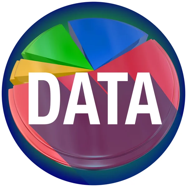 Data cirkeldiagram — Stockfoto