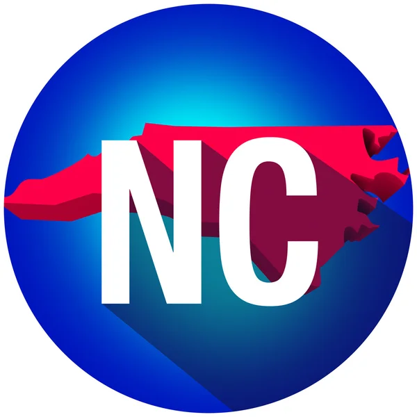 Carolina do Norte NC Cartas — Fotografia de Stock