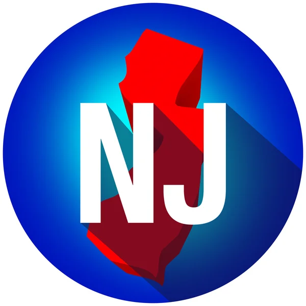 New Jersey NJ Cartas — Fotografia de Stock