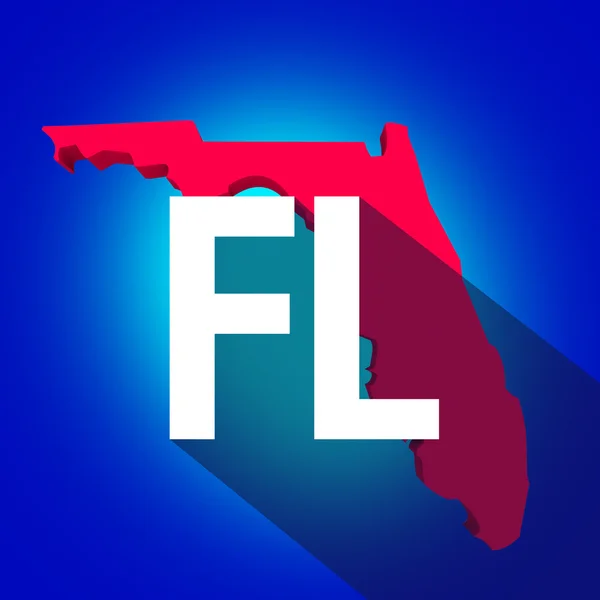 Litery Fl Florida — Zdjęcie stockowe