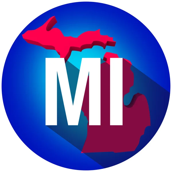 Michigan MI Cartas Abreviatura —  Fotos de Stock