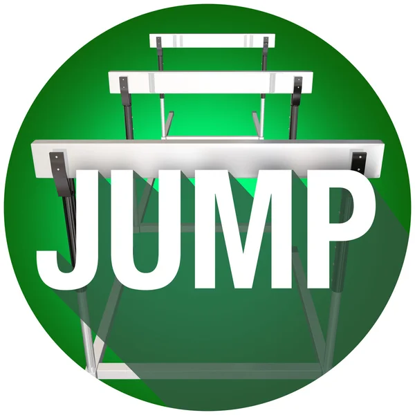Jump Hurdles Avoid — Stock Photo, Image