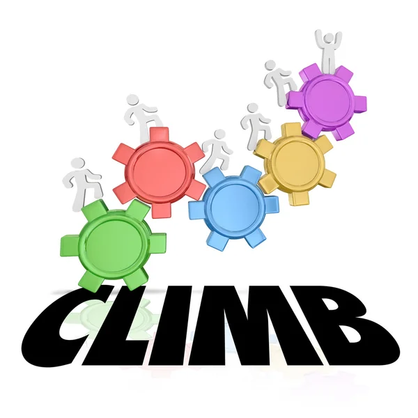 Climb People Rising Up — Stock Photo, Image