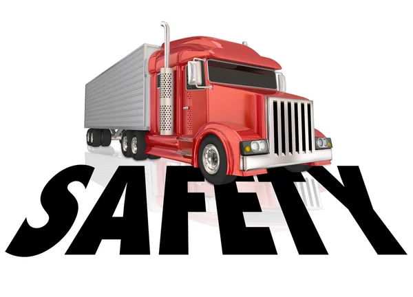 Safety Word 3d Red — Stock Photo, Image