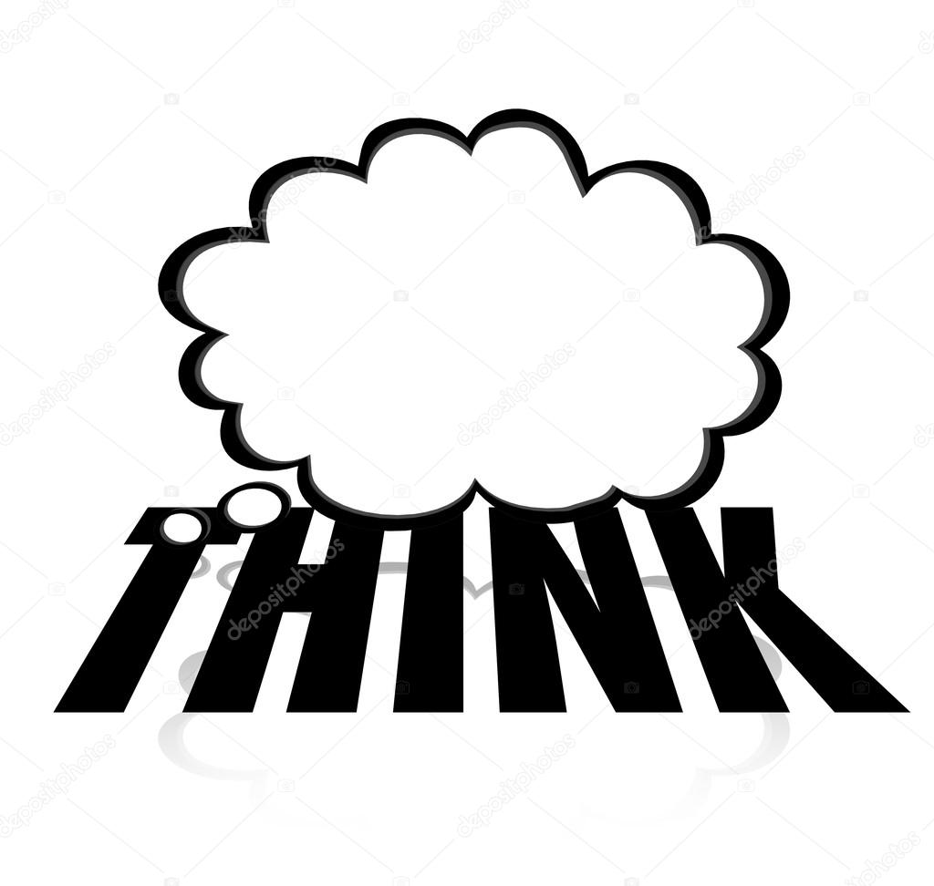 Think Thought Cloud Word