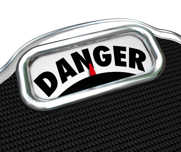 Danger Word Scale — Stock Photo, Image