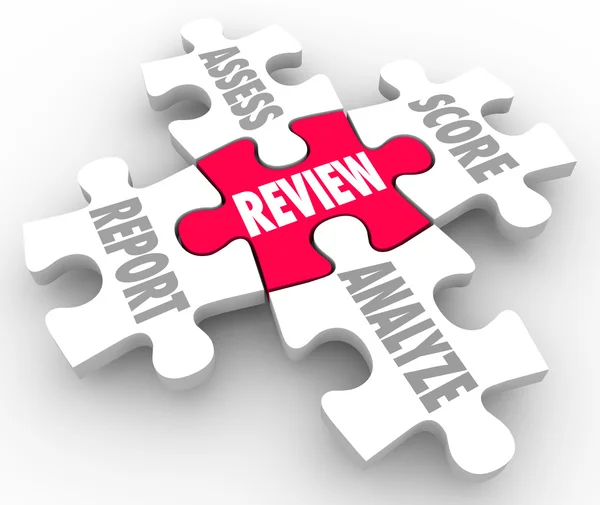 Review Report Assess Analyze — Stockfoto