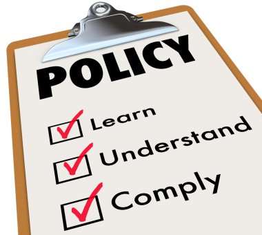 Policy Regulations Rules clipart