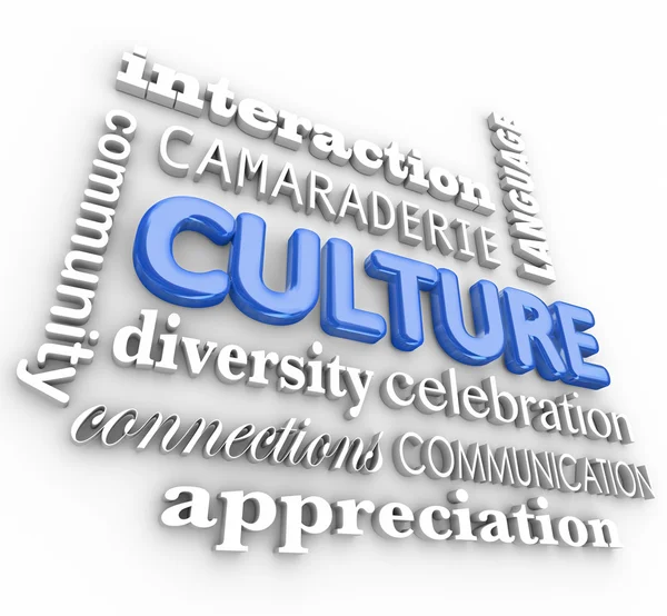 Culture 3d Word Collage — Stock Photo, Image