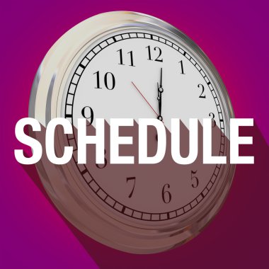 Schedule Clock, Time Meeting