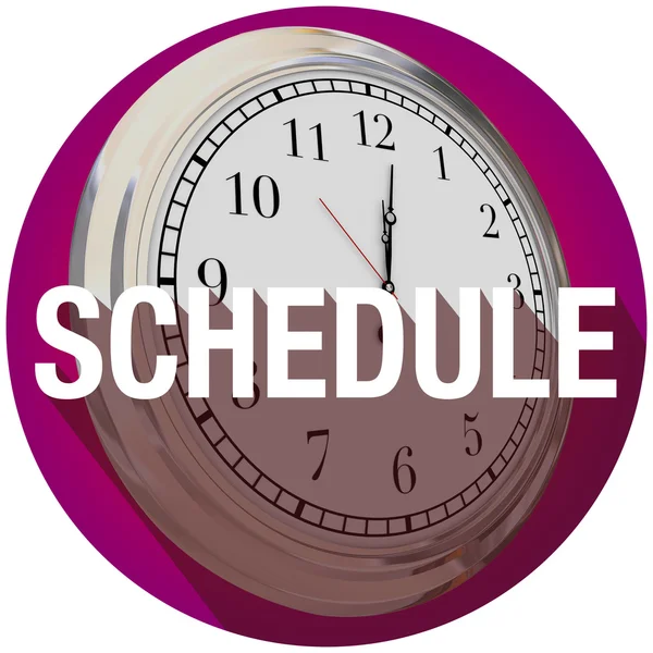 Schedule Clock Long Shadow — Stok fotoğraf