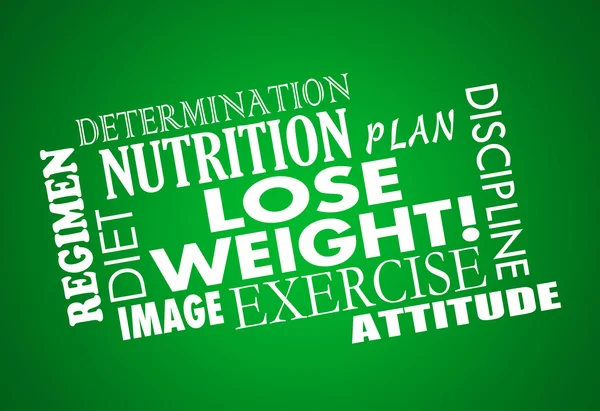 Lose Weight, Diet Nutrition Plan — Stock Photo, Image