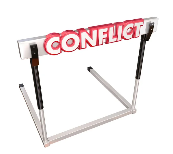 Conflict Obstacle Hurdle — Stock Photo, Image