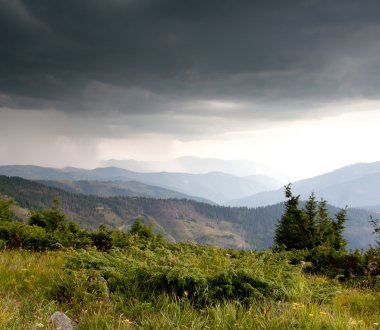 Karpat Dağları vadide yağmur