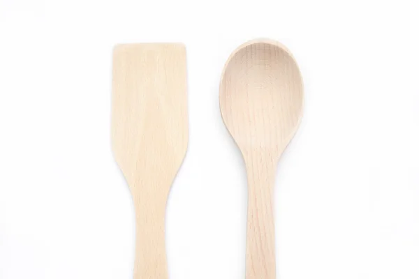 Wooden spoon and spatula — Stock Photo, Image