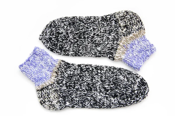Knitted Socks isolated — Stock Photo, Image