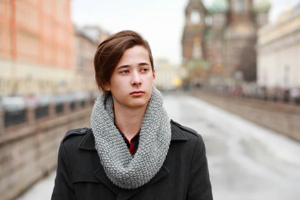 Young man on the street — Stock Photo, Image