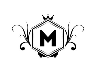 Royal zarif Crest Logo mektup