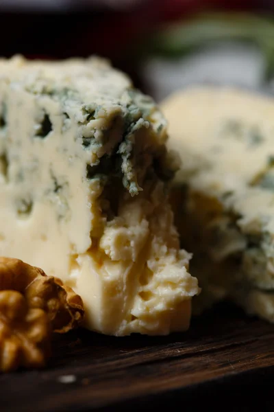 Plate of french cheeses close-up — Stock Photo, Image