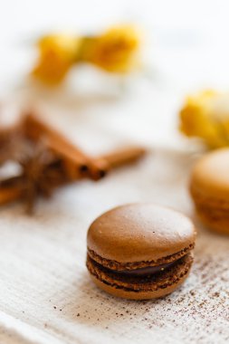 Macarons zencefilli baharat ile
