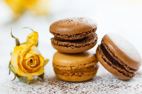 Macarons with gingerbread spices — Stock Photo, Image