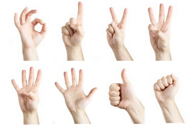 Collage of gestures