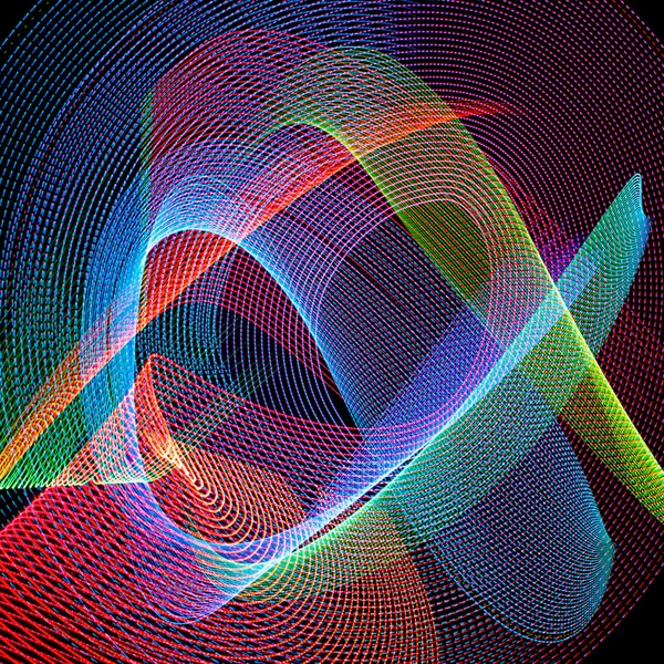 Abstract freezelight curves Royalty Free Stock Images