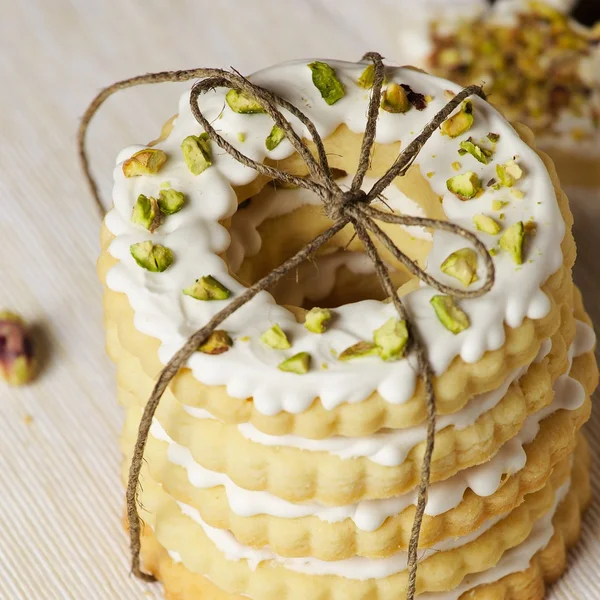 Wrapped ring cookies — Stock Photo, Image