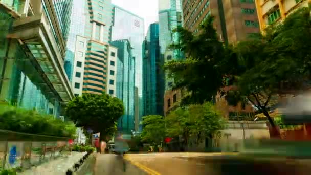 Street traffic in Hong Kong — Stock Video