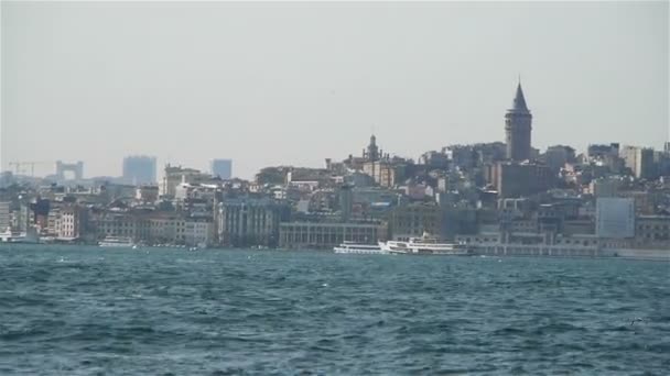 Port maritime à istanbul — Video