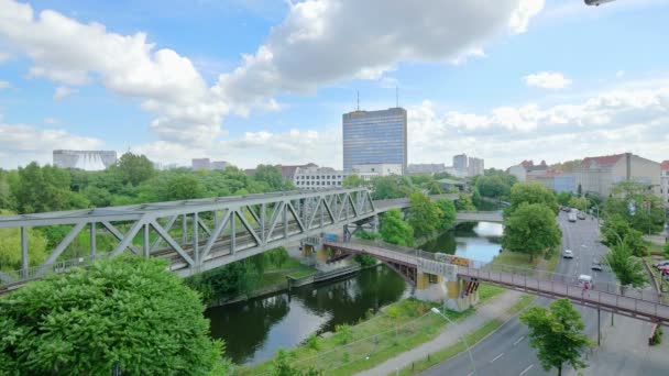 Berlin from roof in Germany — Stock Video