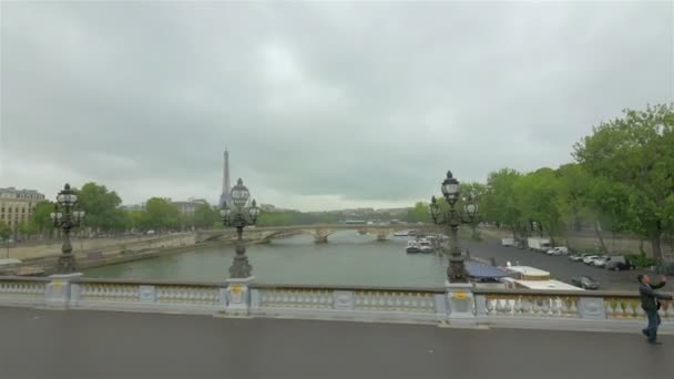 Gatubilden i paris — Stockvideo