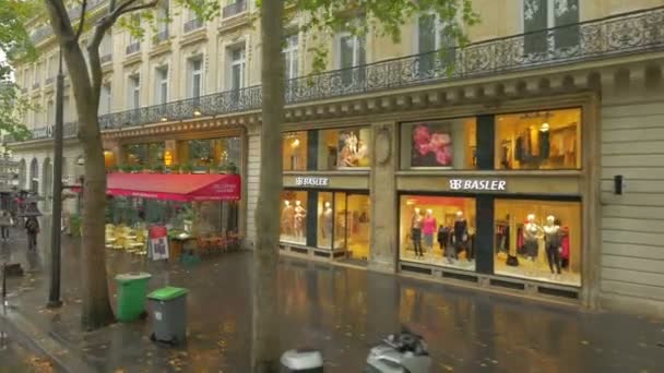 Улица Парижа — стоковое видео