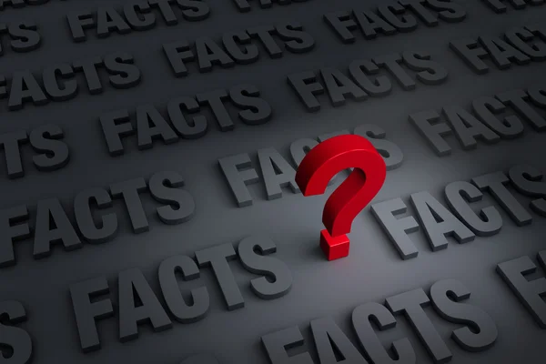 Questioning The Facts — Stock Photo, Image