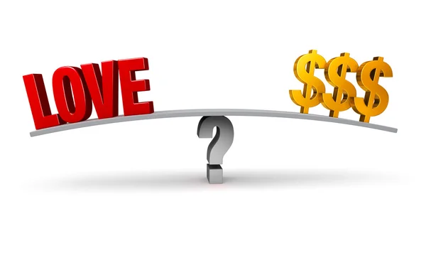 Love Or Money? — Stock Photo, Image