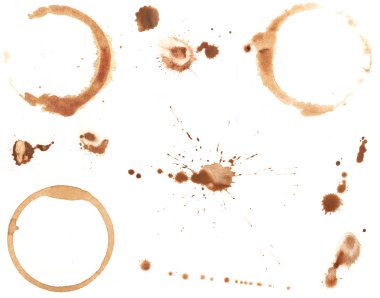 Coffee Rings and Splatters clipart