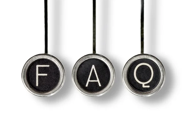 Ρετρό Faq — Φωτογραφία Αρχείου