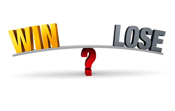 Gewinnen oder verlieren? — Stockfoto