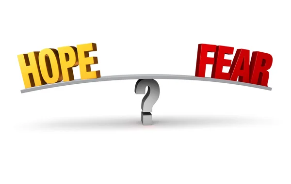 Hope Or Fear? — Stock Photo, Image