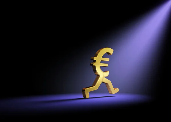 El euro fugitivo —  Fotos de Stock