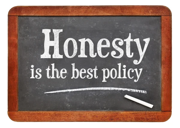 Honesty is the best policy proverb — Stock Photo, Image