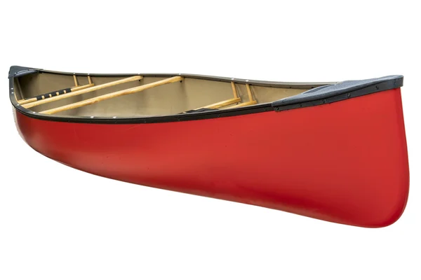 Canoa tandem vermelha isolada — Fotografia de Stock