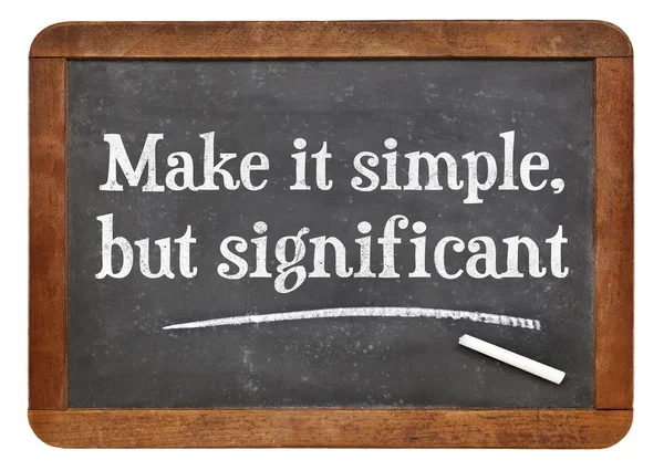 Make it simple - blackboard — Stock Photo, Image