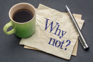 Neden peçete üzerinde soru