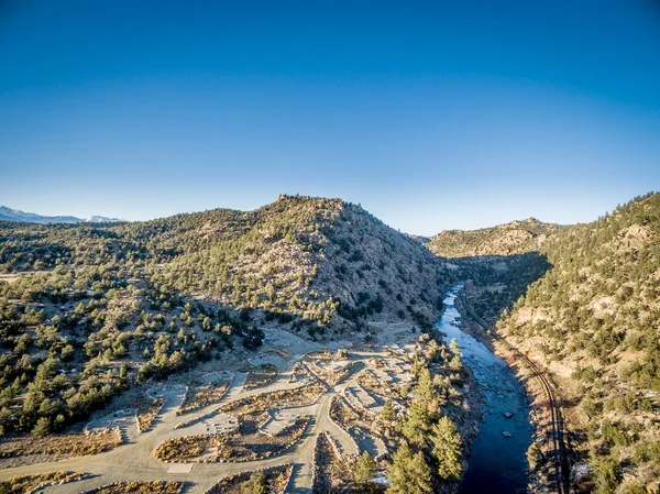 Arkansas Fluss Luftaufnahme — Stockfoto