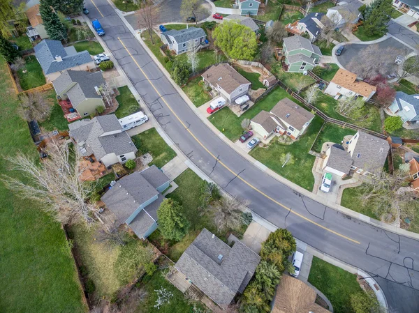 Aerial veiw av bostadsområde — Stockfoto