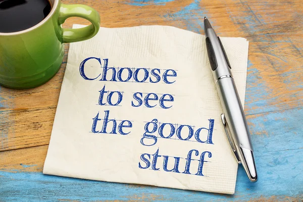 Choose to see good stuff — Stock Photo, Image