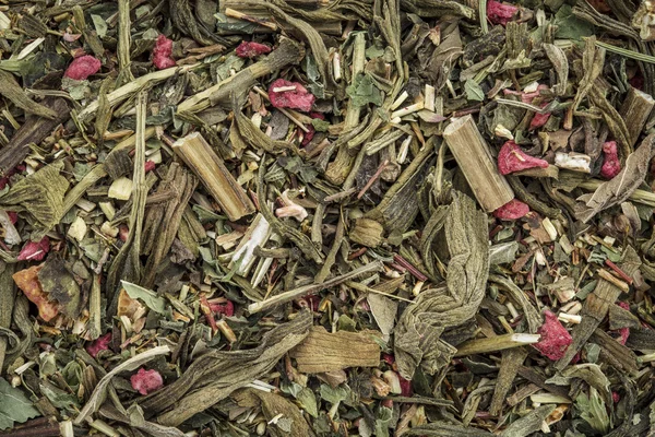 Breathing and bronchitis herbal tea — Stock Photo, Image