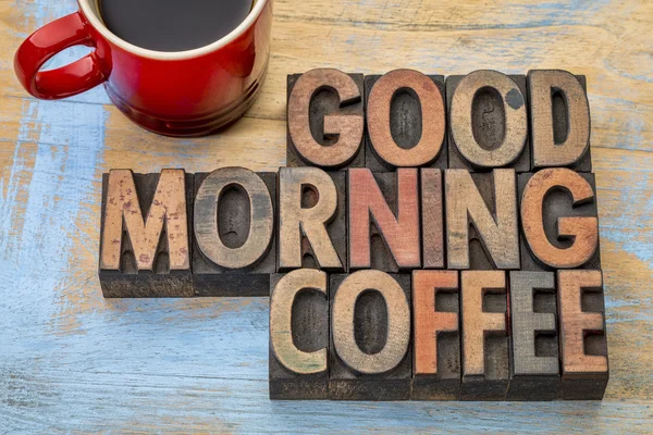 Доброе утро, кофе — стоковое фото
