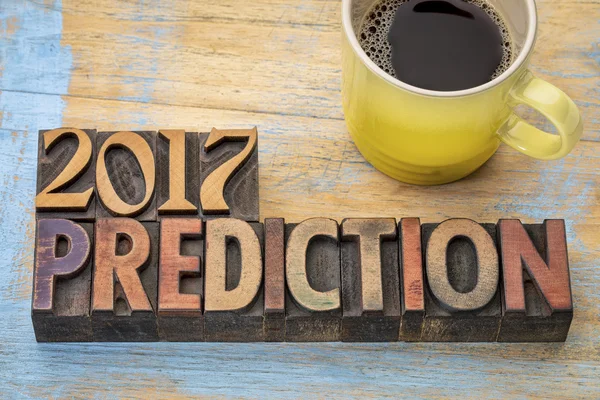 Concepto de predicción 2017 — Foto de Stock